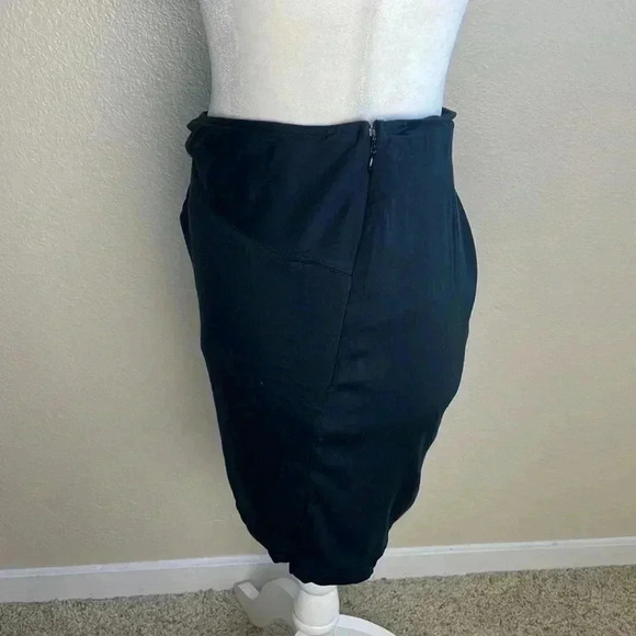 Free People Night Dreamer Twist Mini Skirt Black Size 8 - Picture 5 of 8